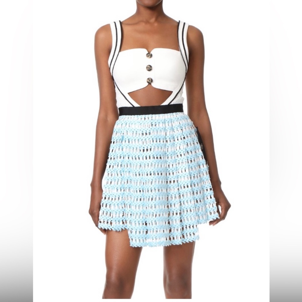 Self Portrait cut out mini dress